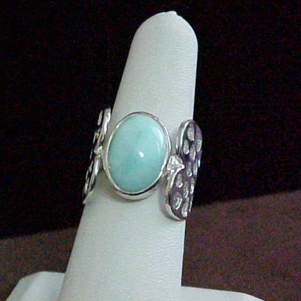 Marahlago Larimar Love Ring Size 7